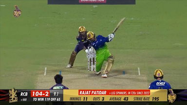 M36: KKR vs RCB – Rajat Patidar Six