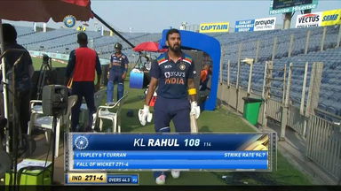 IND vs ENG 2021, 2nd ODI :  KL Rahul Wicket