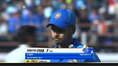 IND vs AUS 2020, 2nd ODI: Shreyas Iyer Wicket
