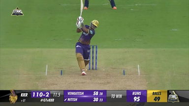 M13: GT vs KKR – Nitish Rana Six