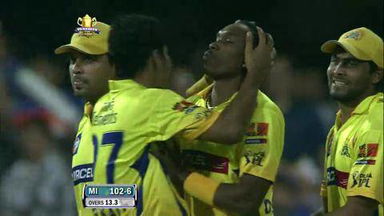 Match 74 CSK vs MI – Franklin's Wicket