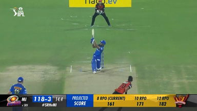 M25: SRH vs MI – Tilak Varma Six