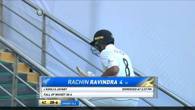 IND vs NZ 2021, 2nd Test, Day 2: Rachin Ravindra Wicket