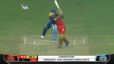 M56: RCB vs DC – K.S Bharat Six