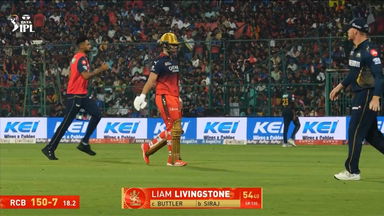 IPL 2025 M14: RCB vs GT - Liam Livingstone Wicket