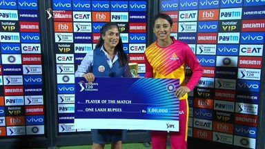 M01: Trailblazers vs Supernovas – Player of the Match – Smriti Mandhana