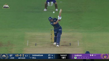 IPL 2026 M25: GT vs KKR - Shubman Gill Six