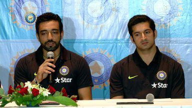 Vijay, Uthappa, Mohit address media