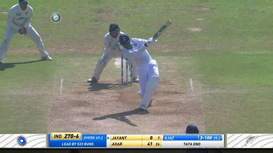 IND vs NZ 2021, 2nd Test, Day 3: Jayant Yadav Six