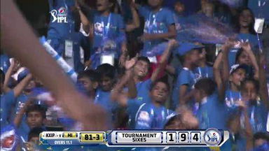M22: MI vs KXIP–  Rohit Sharma Six