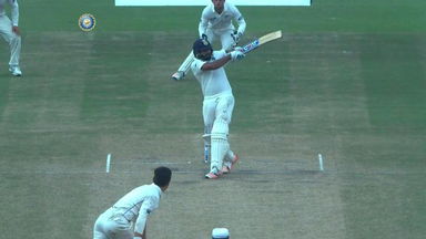 India vs NZ 2016, 2nd Test day 3: Rohit Sharma six