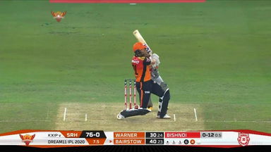 M22: SRH vs KXIP – Jonny Bairstow Six