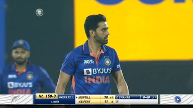 SIX & OUT: Deepak Chahar’s perfect response