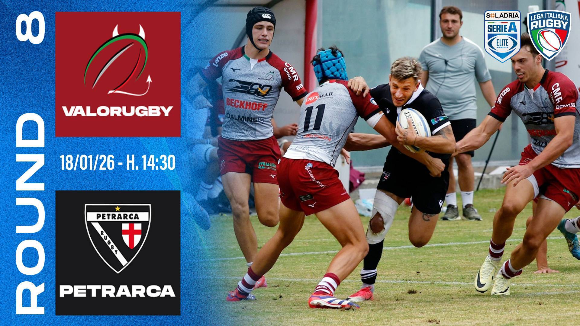 8° turno Valorugby Emilia – Petrarca Rugby