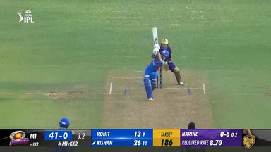 M22: MI vs KKR –  Ishan Kishan  Six
