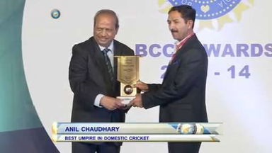 BCCI Awards 2013-14: Anil Chaudhary, Best Umpire in domestic cricket
