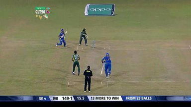 CLT20 2014 Q4: MI vs SE  –   Man Of The Match – Lendl Simmons