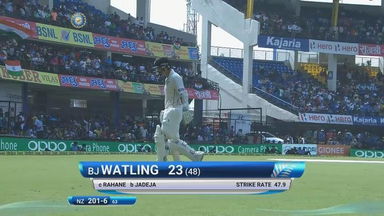 India VS NZ 2016, 3rd Test day 3 - BJ Watling Wicket