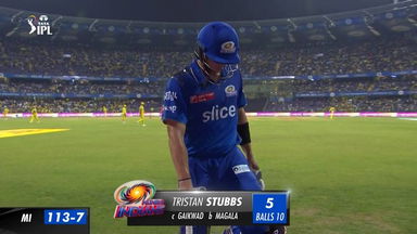 M12: MI vs CSK – Tristan Stubbs Wicket