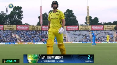 IND vs AUS 2023-24, 1ST ODI: Matthew Short Wicket