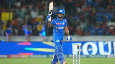 Terrific Tilak leads MI's charge with 64(34)