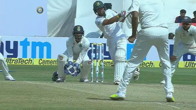 IND vs BAN 2017 - 1st Test day 5 : Sabbir Rahman six