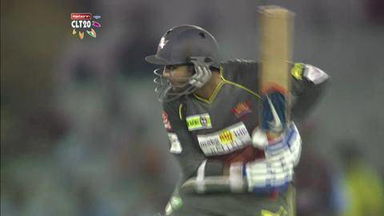 CLT20 2013 Q2: SRH vs KM –  Parthiv Patel 52