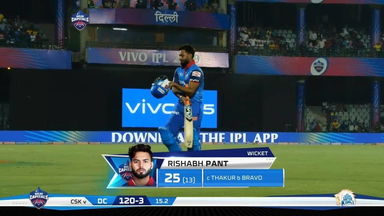M05: DC vs CSK – Rishabh Pant Wicket