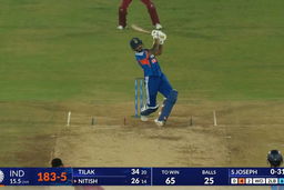IND vs WI 2026, 4th T20I: Nitish Kumar Reddy Six