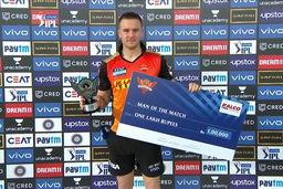 M40: SRH vs RR  – Man of the Match – Jason Roy