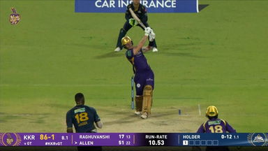IPL 2026 M60: KKR vs GT - Finn Allen Six