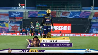 M05: KKR vs MI – Sunil Narine Wicket