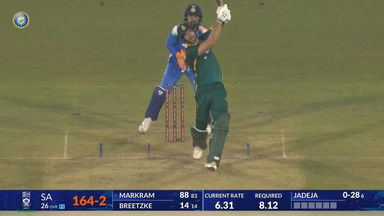 IND vs SA 2025, 2nd ODI: Aiden Markram Six