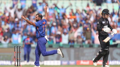 On target: Shami’s perfect opening over