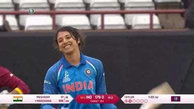 WWC 2017: WI vs IND - Smriti Mandhana's match-winning 106*
