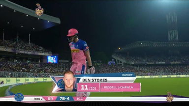 M43: KKR vs RR – Ben Stokes Wicket