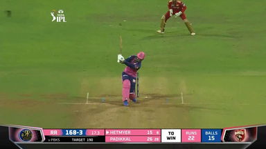 M52: PBKS vs RR – Shimron Hetmyer Six