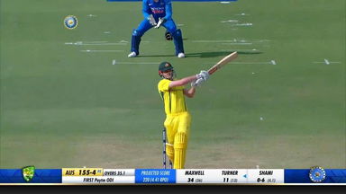 IND vs AUS 2019, 1st ODI: Ashton Turner Six