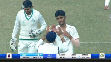 Ranji Trophy 2019-20: Delhi vs Vidarbha - Day 2 Highlights