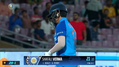 IND-W vs AUS-W 2022, 1ST T20I: Shafali Verma Wicket