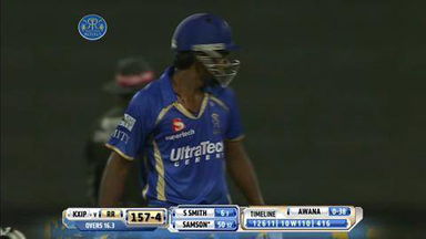 M7: RR vs KXIP –  Sanju Samson Six