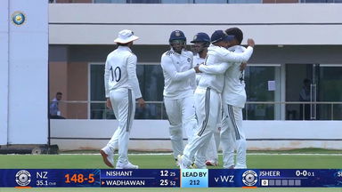 Duleep Trophy 2026 QF2, NZ vs WZ, Day 3: Match Highlights