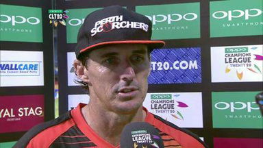 CLT20 2014 M19: PER vs LIO  –   Interview – Brad Hogg