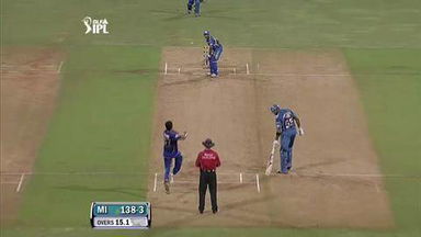 Match 12 MI vs RR – Rayudu's 2nd Six