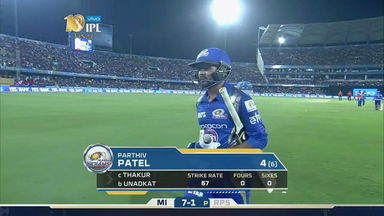 Final: RPS vs MI – Parthiv Patel Wicket