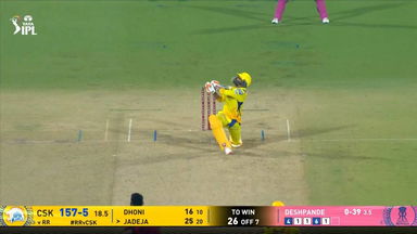 IPL 2025 M11: RR vs CSK - Ravindra Jadeja Six