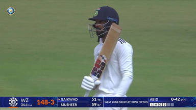 Duleep Trophy 2026 QF2, NZ vs WZ: Captain Ruturaj Gaikwad steadies the ship with 66(70)