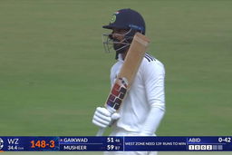 Duleep Trophy 2026 QF2, NZ vs WZ: Captain Ruturaj Gaikwad steadies the ship with 66(70)