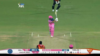M08: SRH vs RR – Ajinkya Rahane Six