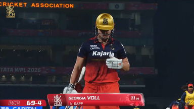 Wicket: Match 15, Royal Challengers Bengaluru vs Delhi Capitals, WPL 2026: Georgia Voll Wicket
